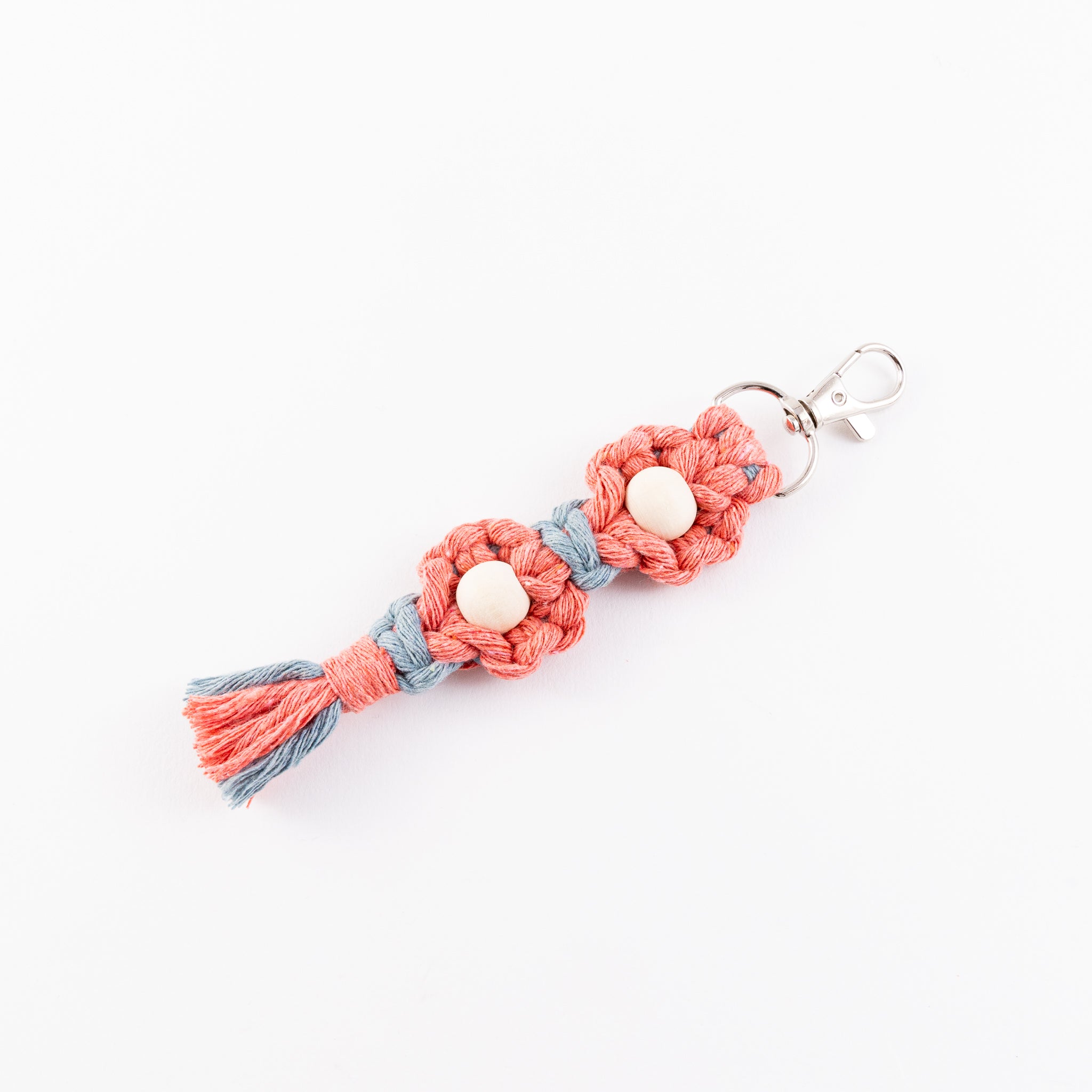 Minttu Fibre Arts - Keychain Flower Macrame - Double