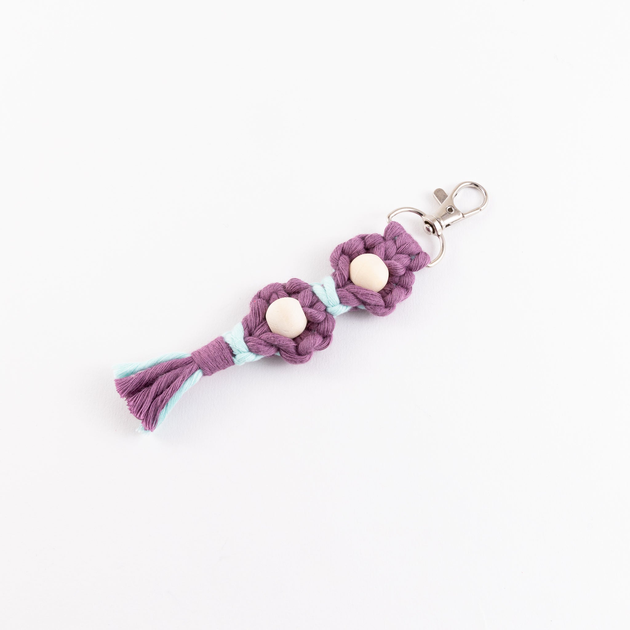 Minttu Fibre Arts - Keychain Flower Macrame - Double