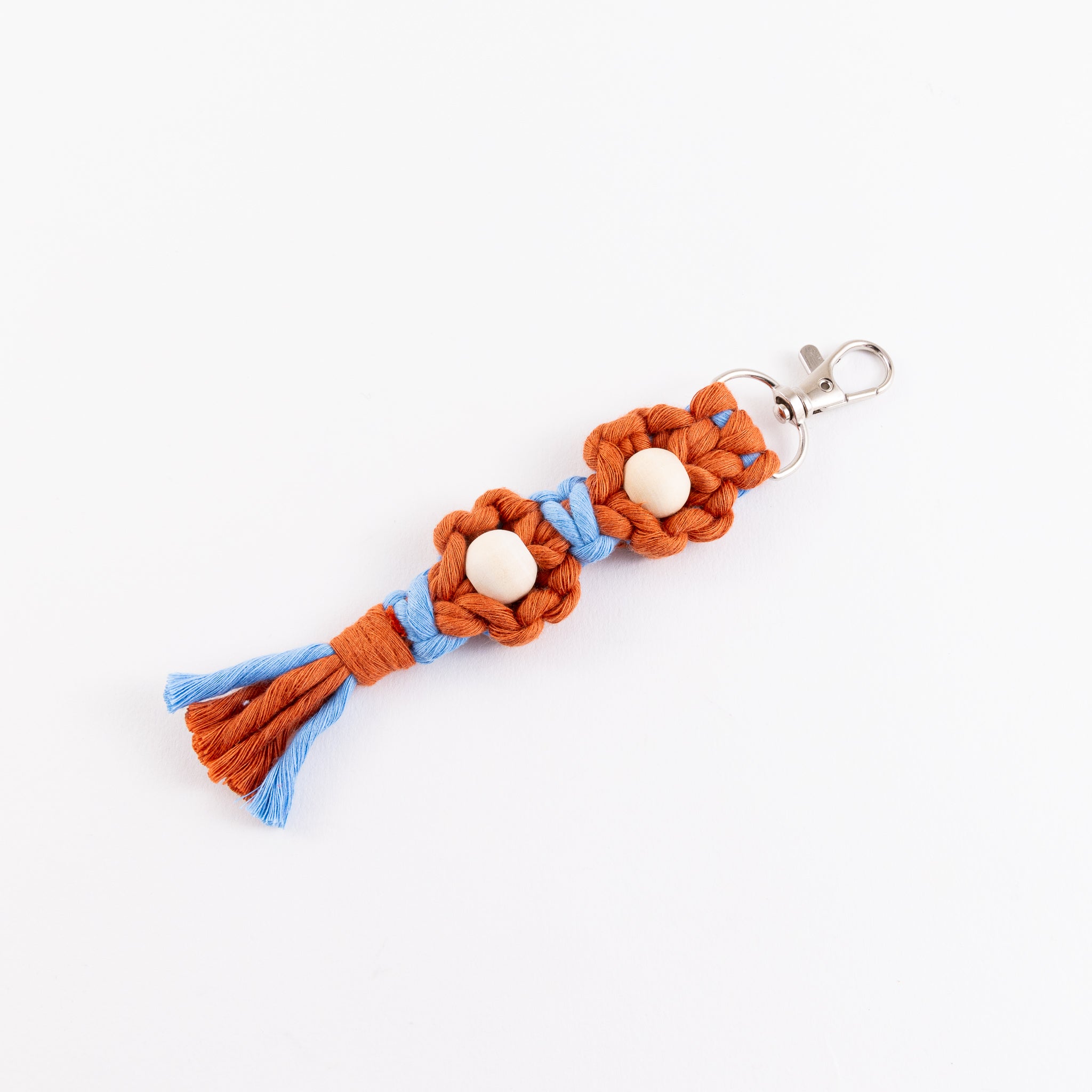 Minttu Fibre Arts - Keychain Flower Macrame - Double