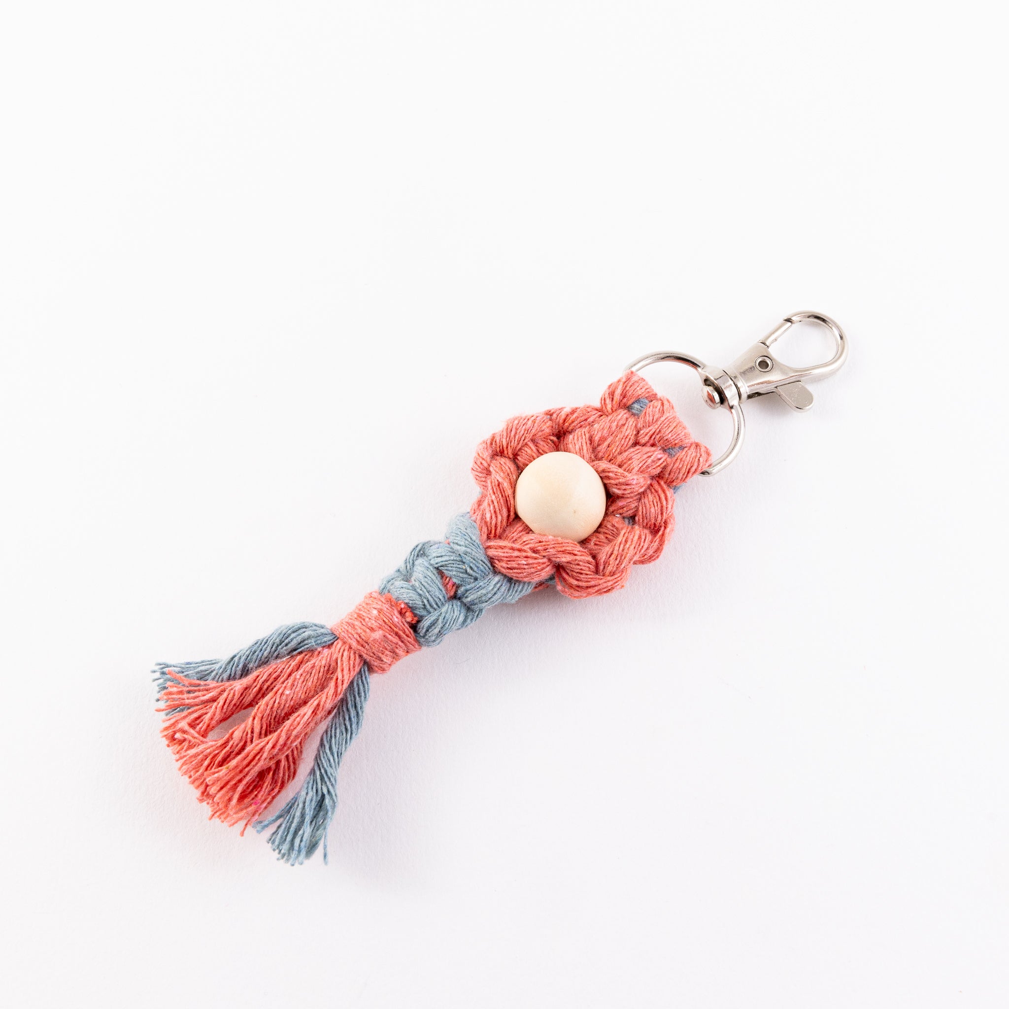 Minttu Fibre Arts - Keychain Flower Macrame - Single