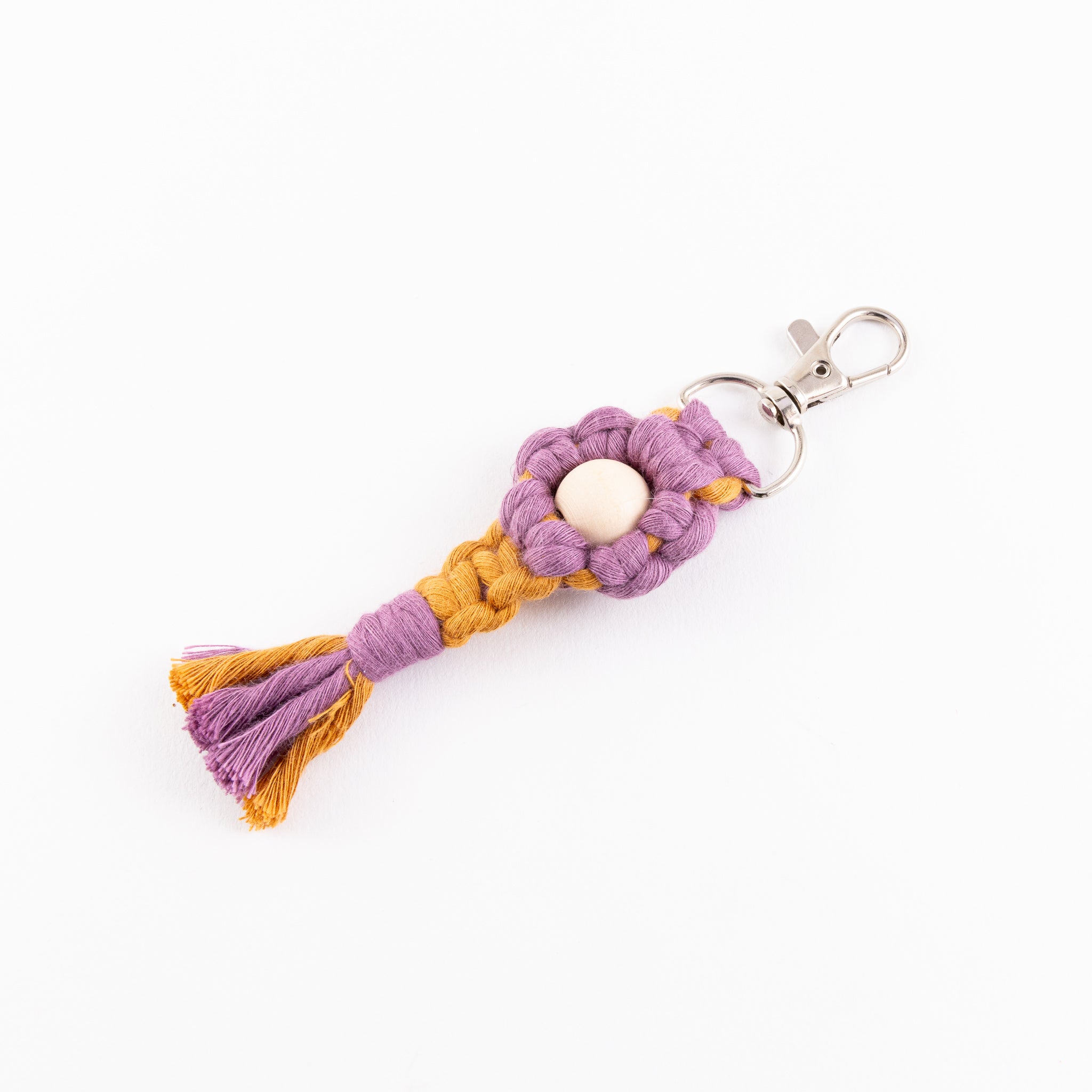 Minttu Fibre Arts - Keychain Flower Macrame - Single