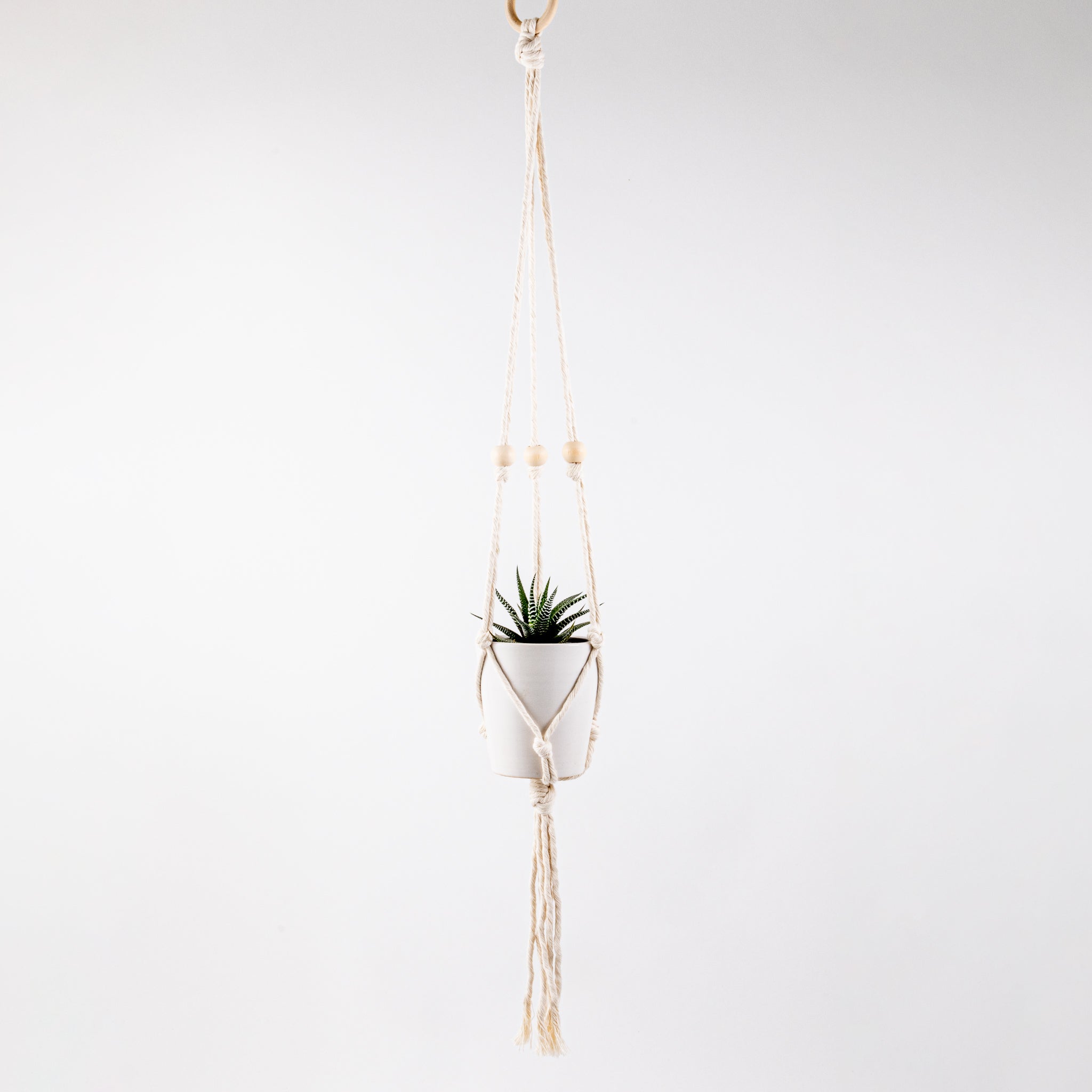 Minttu Fibre Arts - Macrame plant hanger