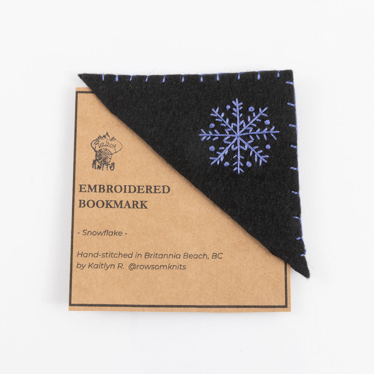 Corner Embroidered Bookmark