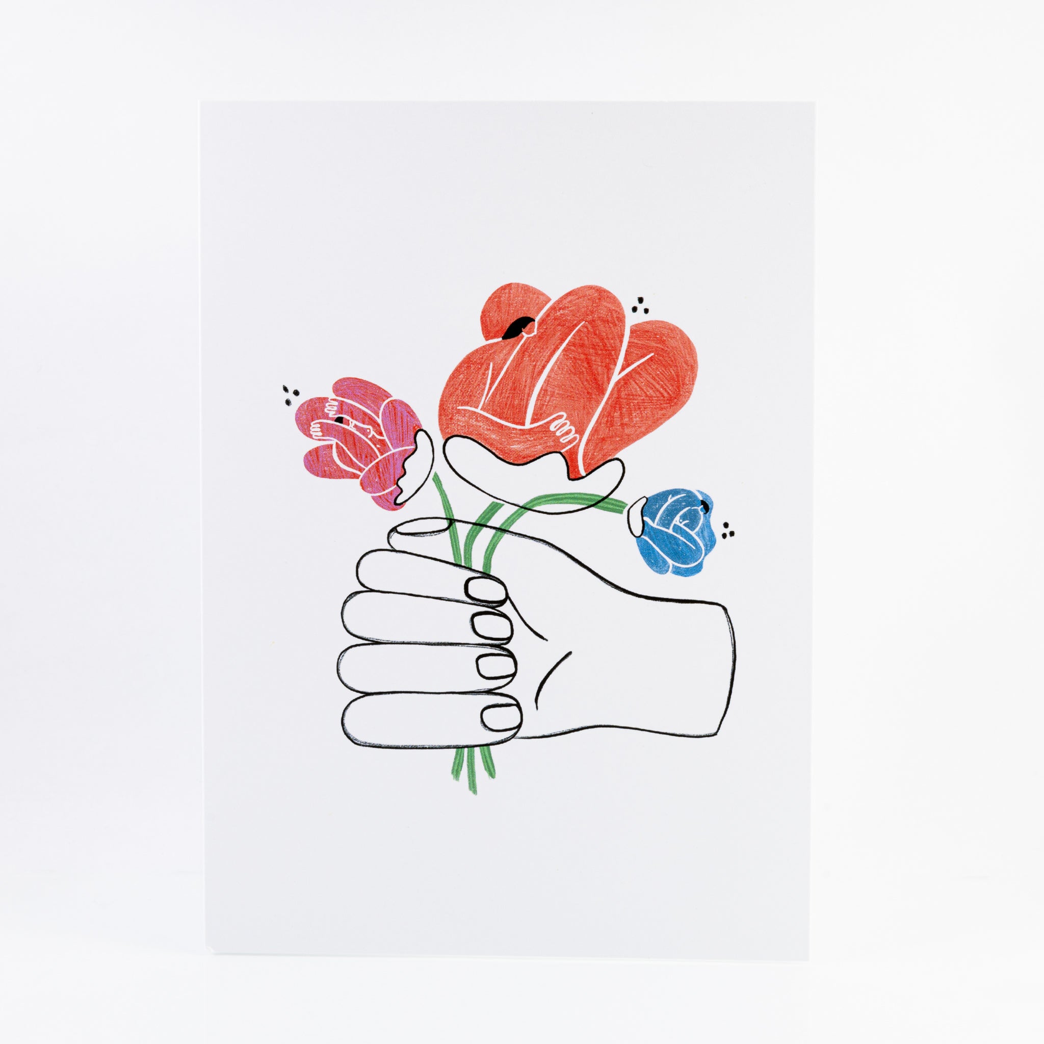 Would Be Nude Not To - Greeting Card - Flowers are Friends