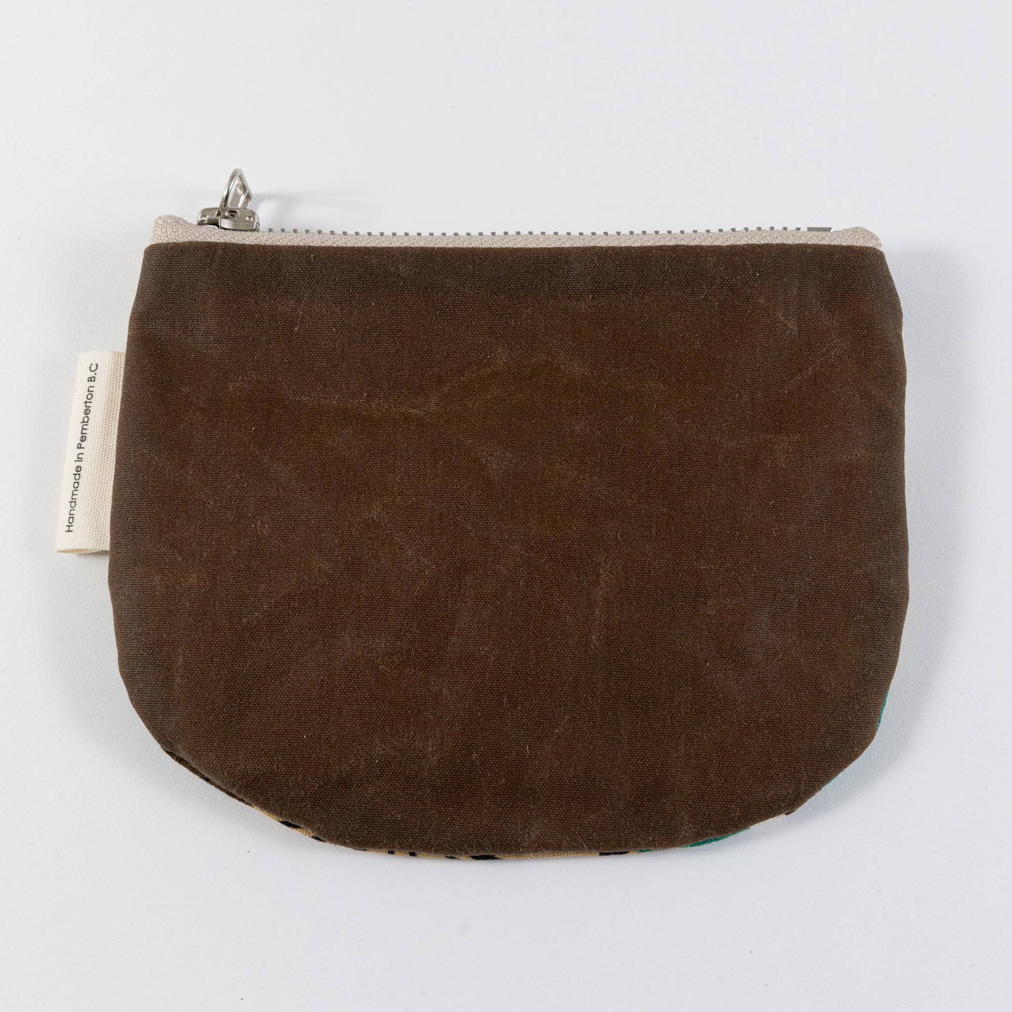 Small Zip Oilskin Purse