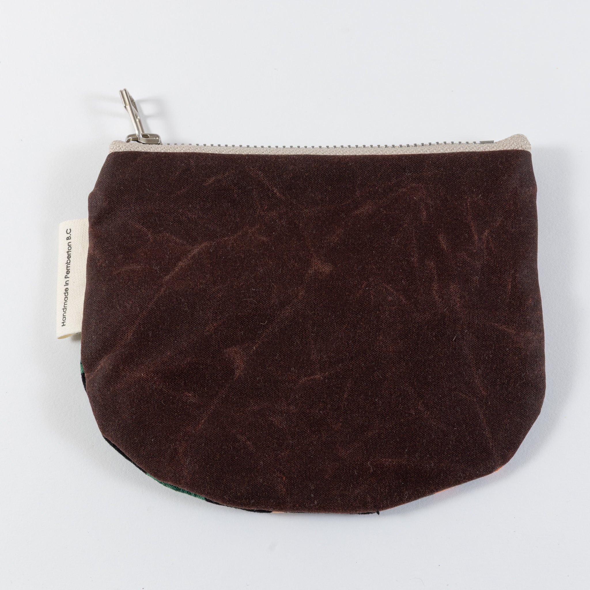 Small Zip Oilskin Purse