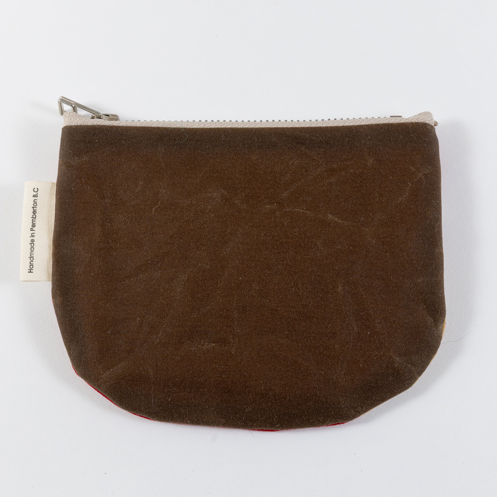 Small Zip Oilskin Purse