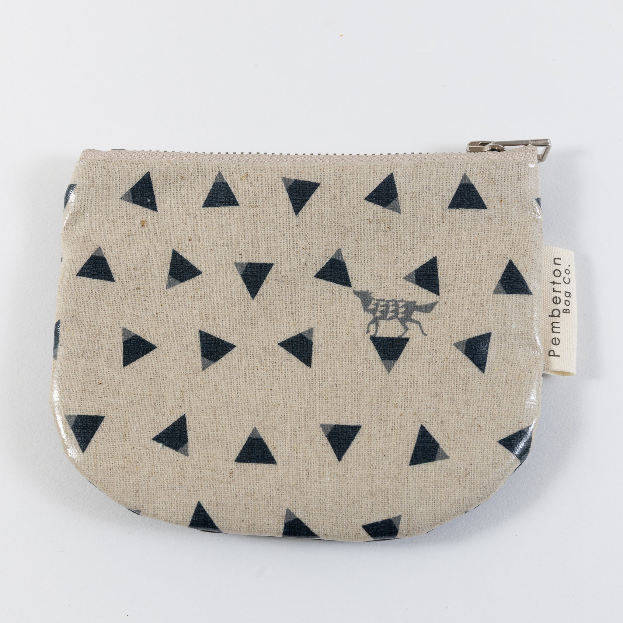 Small Zip Oilskin Purse