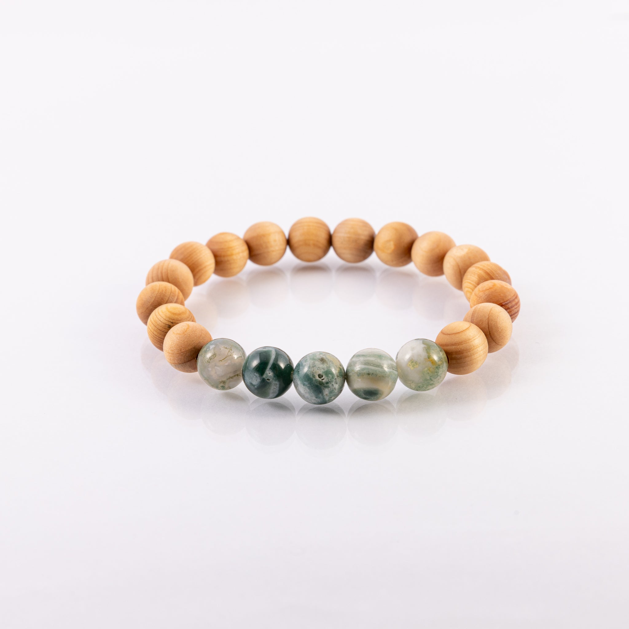 Bracelet - Alpine - Tree Agate & Cedarwood