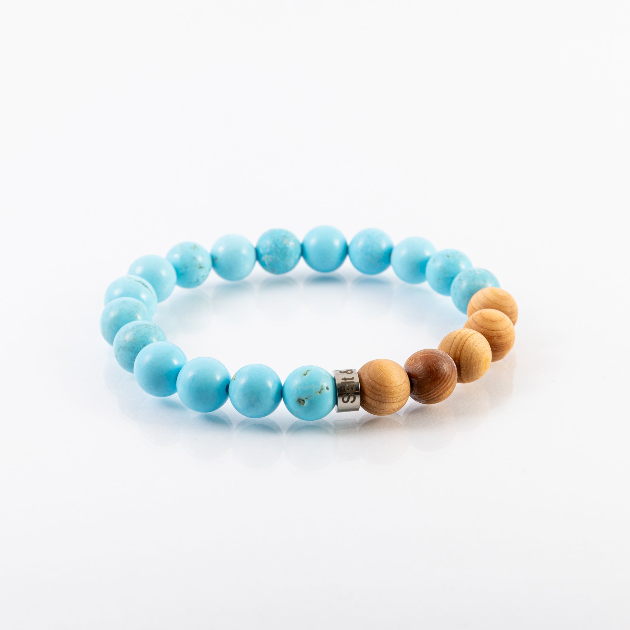 Salt and Moon - West Coast Wild - Surfside Gemstone & Cedarwood Unisex Bracelet