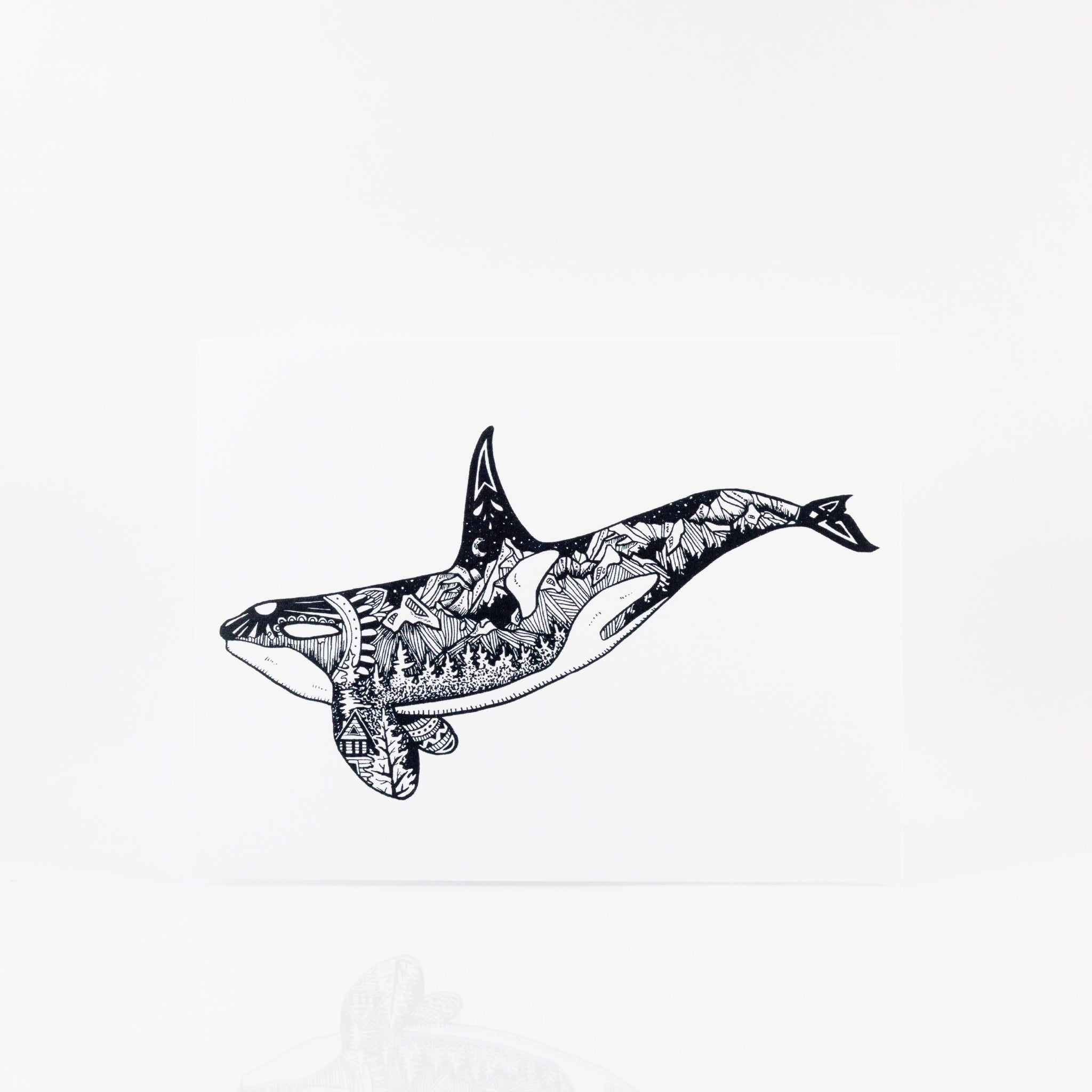 Zessel Designs - Greeting Card - Lone Whale