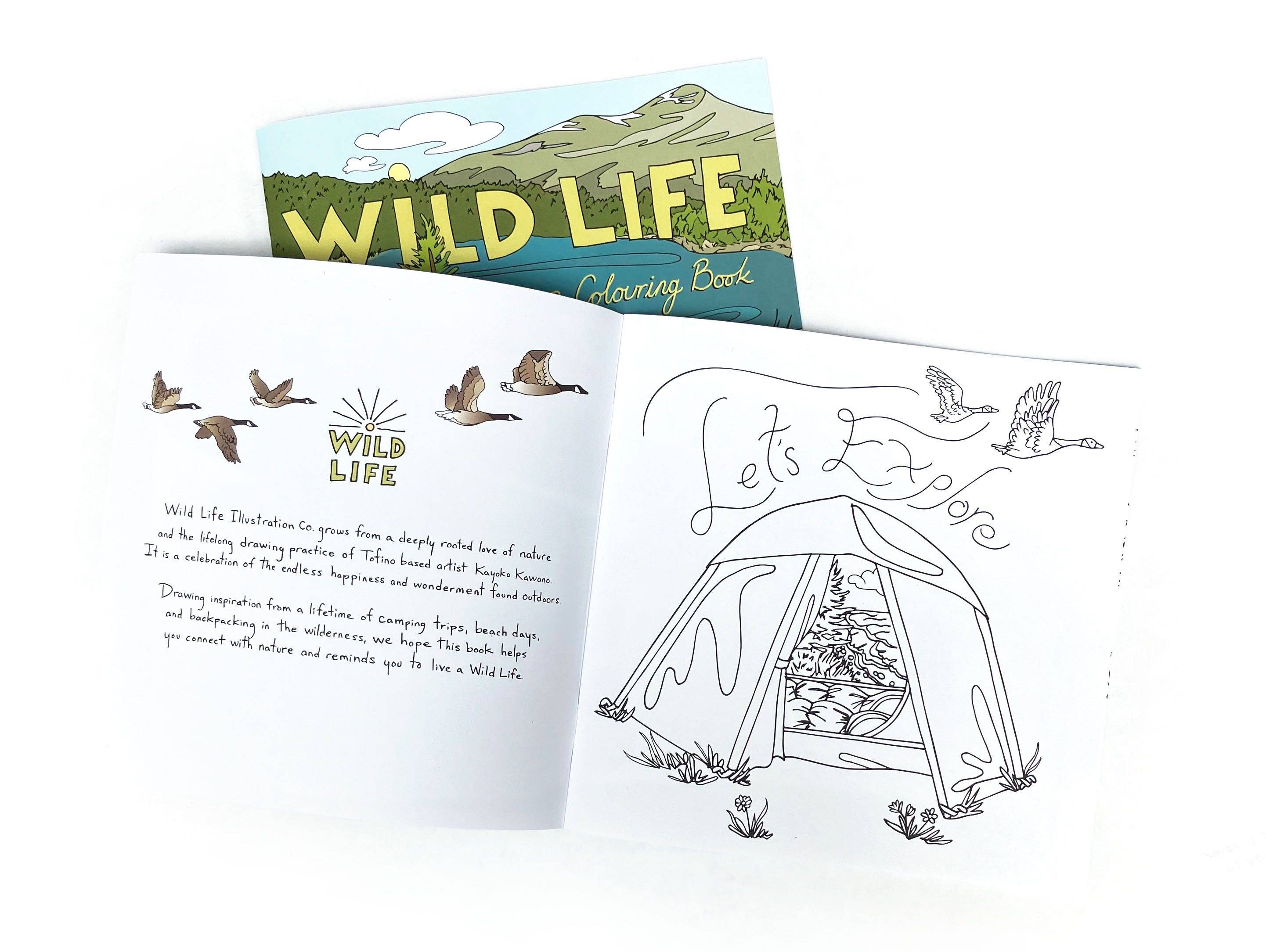 Wild Life Illustration Co - Wild Life Camp Colouring Book