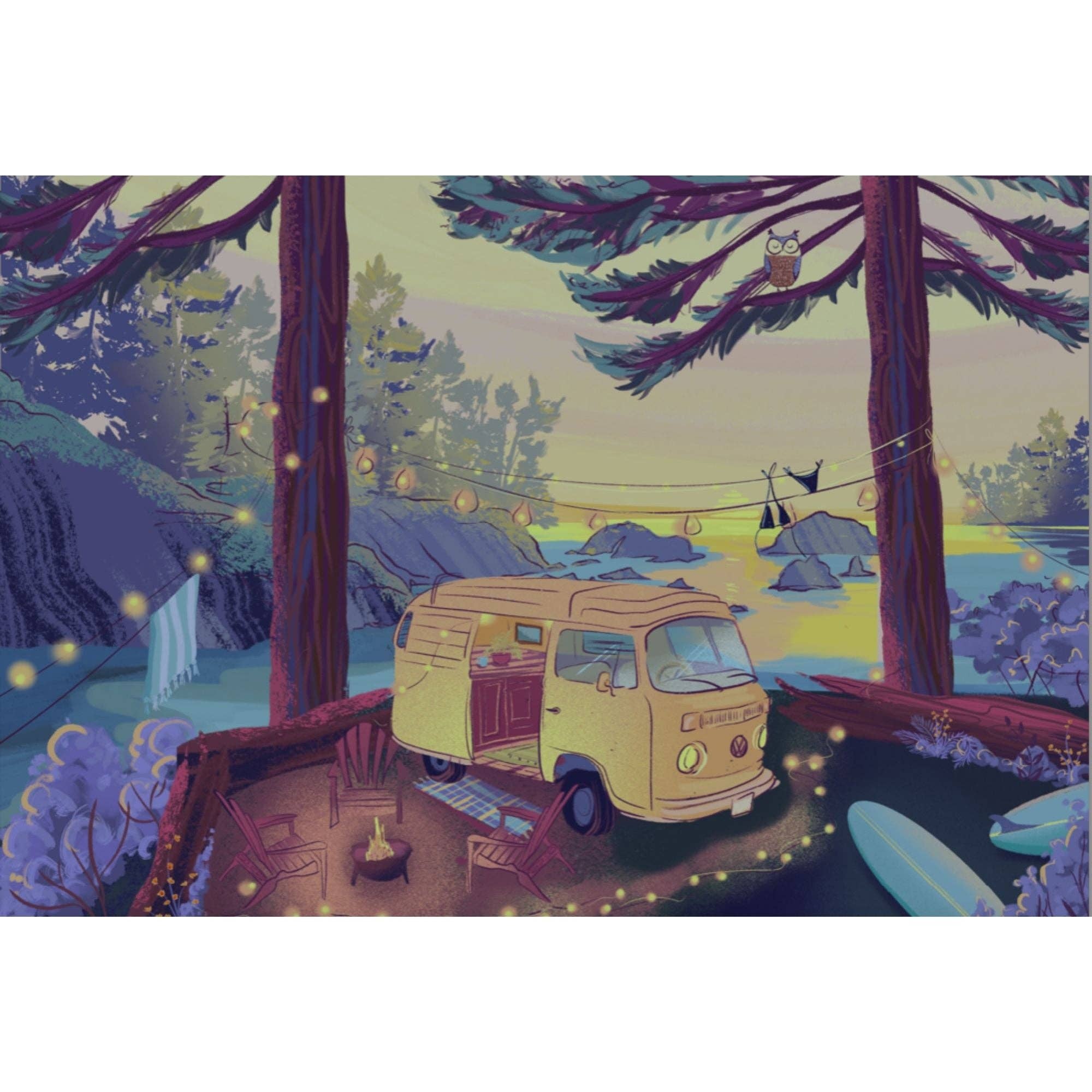 Jigsaw Puzzle - Twilight Campsite - 1000 pcs