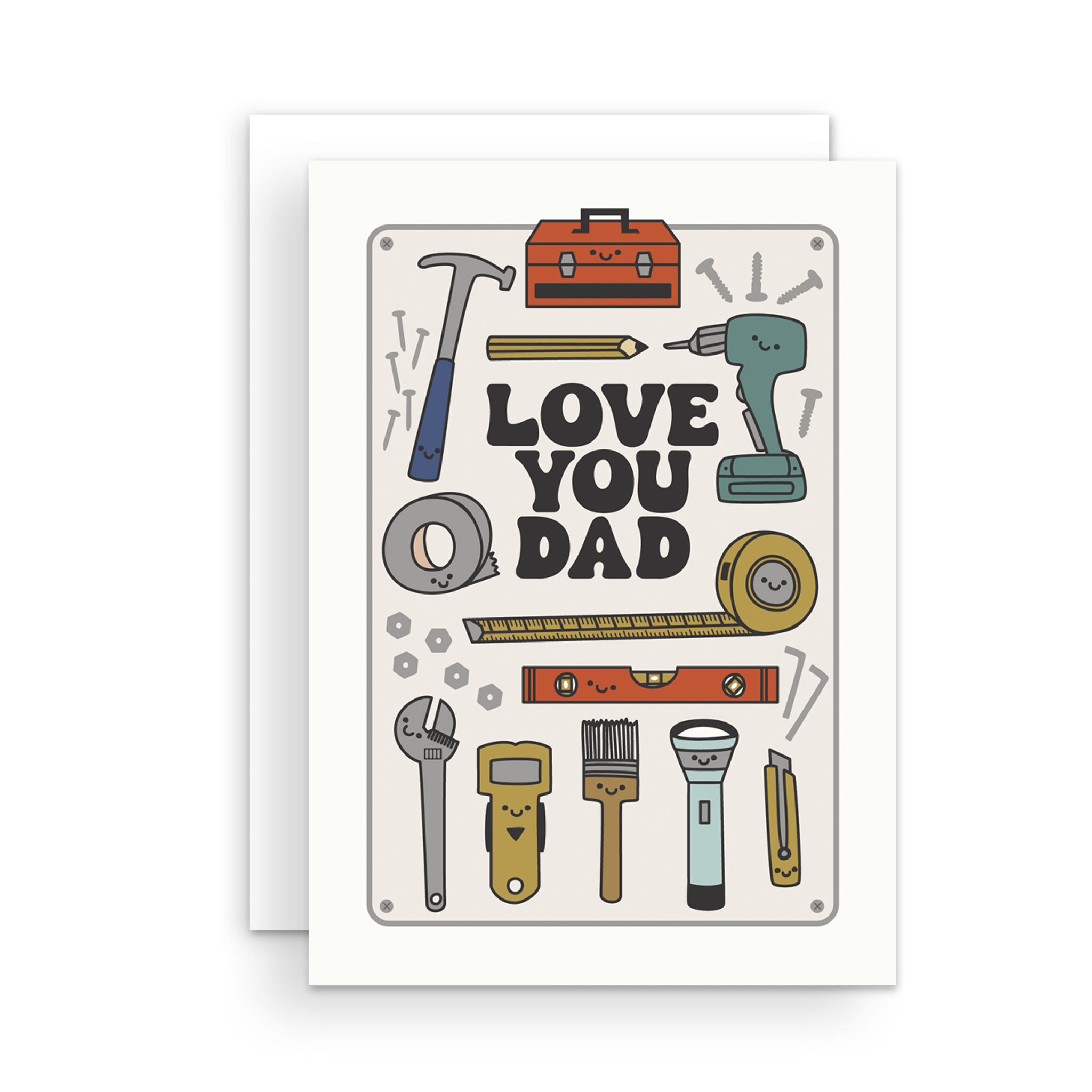 Father's Day Card - Love You Dad Tools
