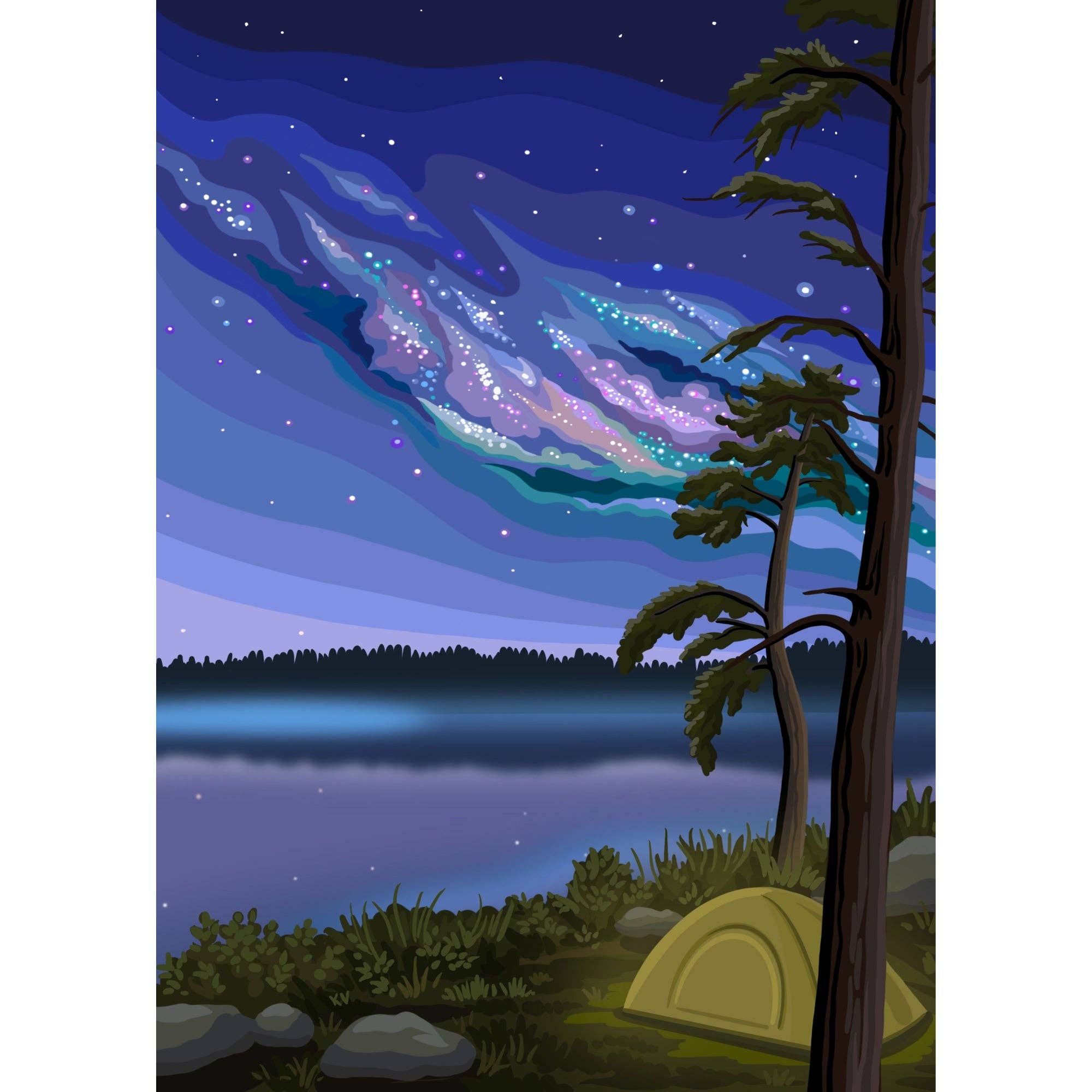 1000-Piece Puzzle - Northern Camping