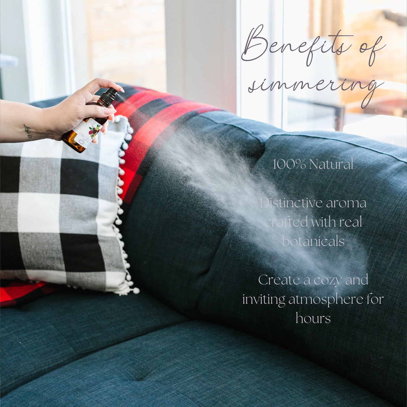 Be Merry Simmer Mist | Natural Holiday Spice Room + Linen Spray