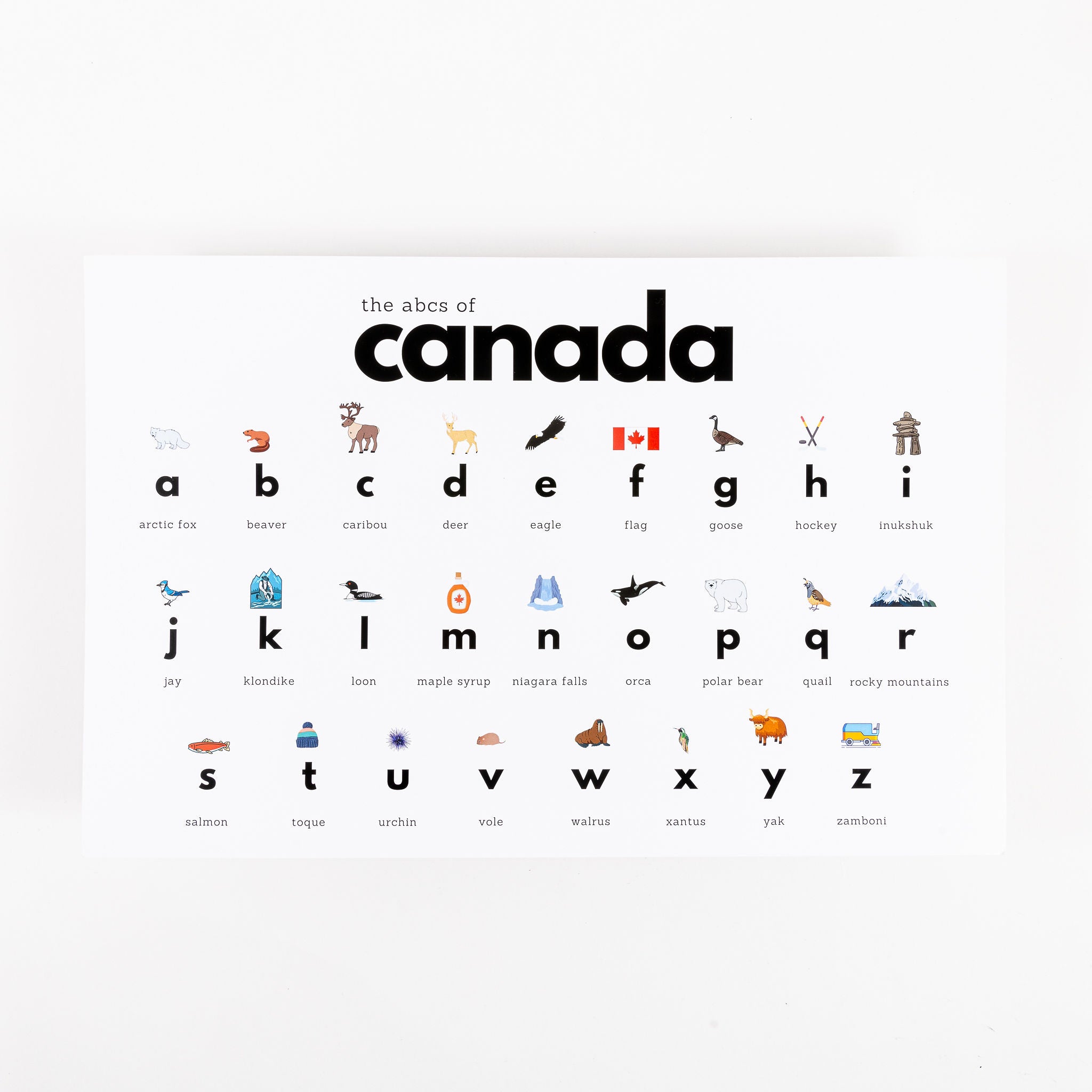 Art Print - Canada Alphabet