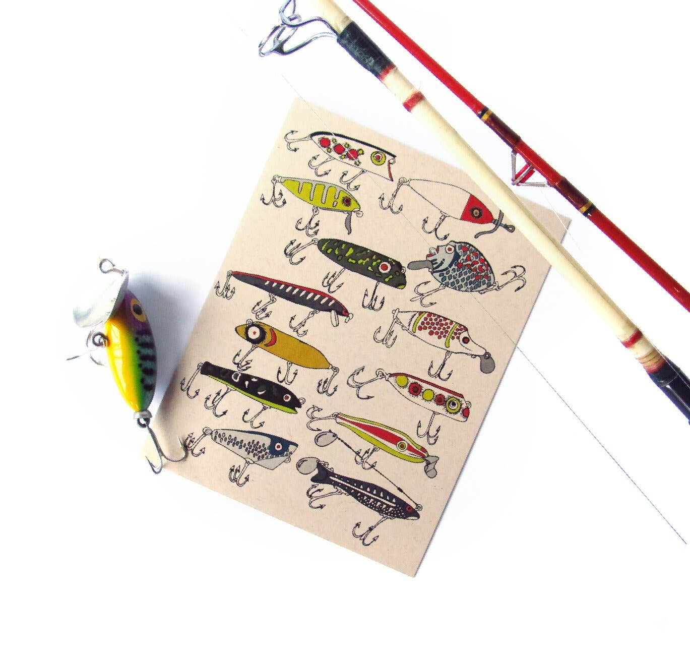 Wild Life Illustration Co - Fishing Lures Card