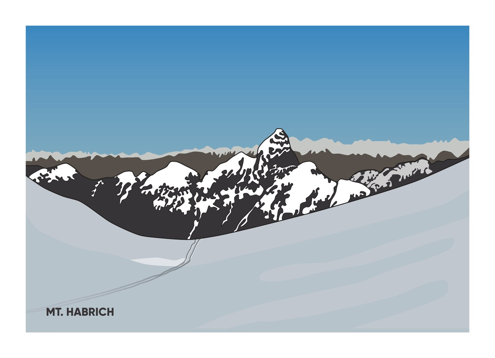Greeting card - Mt. Habrich