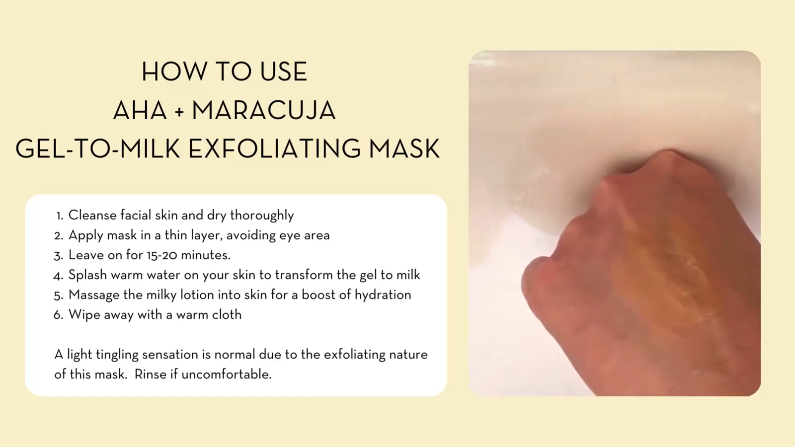 Aha + Maracuja exfoliating mask